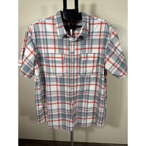 Columbia Mens Short Sleeve Omni Wick Fishing Shirt Size Xl Plaid